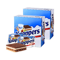 Knoppers 优立享 德国进口Knoppers牛奶榛子巧克力威化饼干600g盒装24包