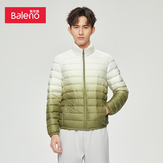 班尼路秋冬新款简约立领轻暖羽绒服男纯色柔软保暖简约秋装外套
