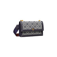 TORY BURCH 汤丽柏琦 T MONOGRAM系列 女士斜挎包 81000 海军蓝 迷你