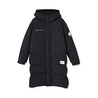 JACK&JONES 杰克琼斯 男女款中长款羽绒服 221412122 黑色 XL