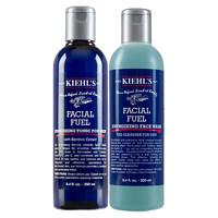 Kiehl's 科颜氏 护肤套装 (男士焕活洁面啫喱250ml+活力爽肤水250ml+高保湿面霜50ml)