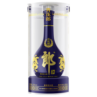 LANGJIU 郎酒 青花郎 53度 酱香型白酒 500ml+五粮液 普五 第八代 52度 浓香型 500ml组合装