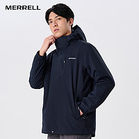 MERRELL 迈乐 冲锋衣男女同款秋冬2022新款三合一可拆卸户外加厚保暖防风服