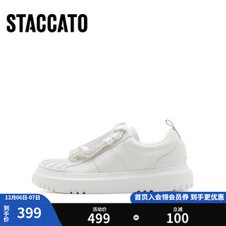 STACCATO 思加图 女士休闲鞋 9AY69CM1 白色 35