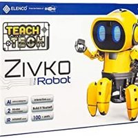 ELENCO Teach Tech Zivko 机器人 | 互动式 A/I 能力机器人，带红外传感器 | STEM 儿童教育玩具 10+