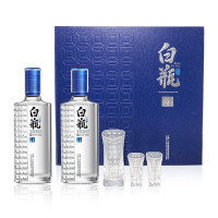 泸州老窖 泸州白瓶酒 52%vol 浓香型白酒 500ml*2瓶 礼盒装