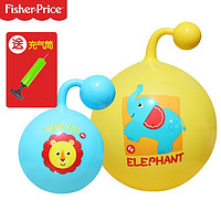 Fisher-Price 儿童羊角跳跳球弹力球-红色熊猫(送充气筒)