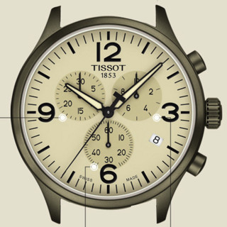 TISSOT 天梭 速驰系列 45毫米石英腕表 T116.617.37.267.01