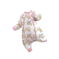 i-baby 夹棉系列 D66020 婴儿长袖分腿式睡袋 舒适款 芳洲鹦鹉 120码