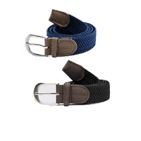 DECATHLON 迪卡侬 中性户外腰带 8734885 黑色＋墨绿 108-135cm 两条装