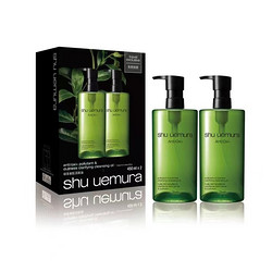 shu uemura 植村秀 绿茶新肌洁颜油 两瓶装 450ml*2