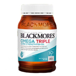 BLACKMORES 澳佳宝 3倍omega深海鱼油胶囊*2澳洲保健品补脑