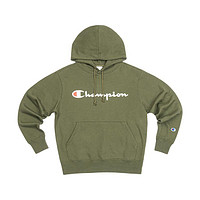 Champion 男女款连帽卫衣 C3-Q102 墨绿色 M