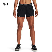 安德玛 UNDERARMOUR） 秋冬Play Up 3.0女子训练运动短裤1373041 黑色001 L