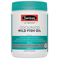 Swisse 斯维诗 深海鱼油软胶囊欧米伽3 omega3中老年1000mg400粒DHA