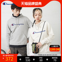 Champion冠军情侣春季卫衣外穿春秋纯棉连帽长袖宽松外套女潮牌 XL 宝蓝色