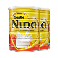 Nestlé 雀巢 荷兰雀巢nido全脂早餐奶高钙高蛋白成人奶粉900g*2罐装