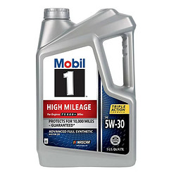 Mobil 美孚 1号  全机油 5W-30 高里程 4.73L(5Qt) 美国进口