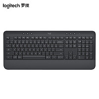 罗技（Logitech） K650无线蓝牙键盘 商务办公键盘带掌托 平板ipad键盘 107键全尺寸 黑色