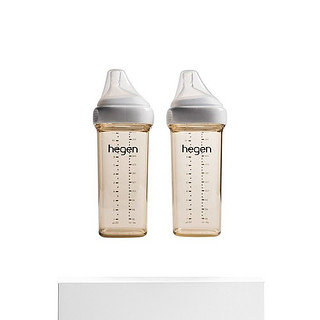 hegen 新加坡赫根HegenPPSU多功能防摔新生儿婴儿宝宝宽口奶瓶330ml*2