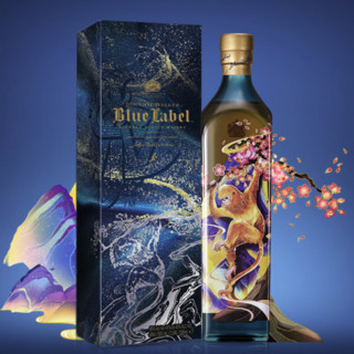 JOHNNIE WALKER 尊尼获加 珍稀动物金丝猴版 蓝牌 调和 苏格兰威士忌 40%vol 500ml