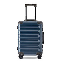 Caseman 卡斯曼 拉杆箱24英寸铝框可登机行李箱男女款行李箱耐磨抗摔万向轮休闲拉杆箱 921C  蓝色  24英寸