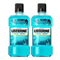 LISTERINE 李施德林 基础护理系列 冰蓝零度漱口水 1000ml*2瓶