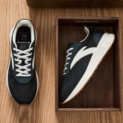 anta安踏阿甘鞋男鞋2022秋冬新款革面休闲轻便运动鞋子