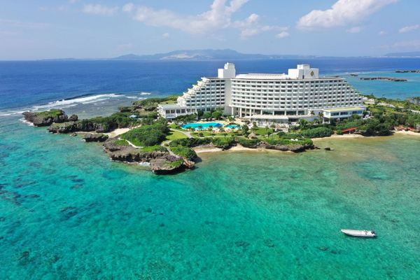 暑假国庆不加价！日本冲绳全日空万座海滨洲际酒店海景高级房双早