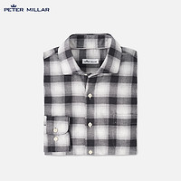 PETER MILLAR PETERMILLAR 2022秋冬新款 男式长袖格纹棉质衬衫修身休闲上衣