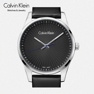 Calvin Klein CK凯文克莱（Calvin Klein）石英男表steadfast勇士系列  男表 黑盘黑带 40mm K8S211C1（表盘:40MM）