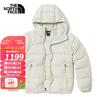 北面 羽绒服女TheNorthFace户外防风防水保暖600蓬超轻鹅绒外套 N3N/白色 L/165