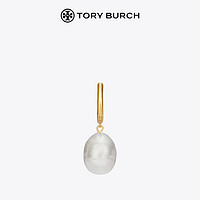 TORY BURCH KIRA不对称圈形耳环 83430 Tory 金象牙白珍珠 700