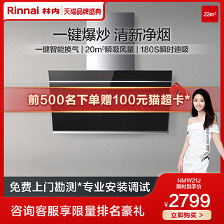 Rinnai 林内 油烟机吸油机家用侧吸式吸油机大吸力家用电器官方旗舰NMW21J