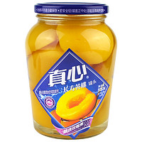 真心 罐装水果即食新鲜黄桃水果罐头对开880g*1瓶自制冰点水果捞