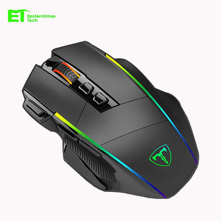 E.T T99专业电竞游戏鼠标蓝牙有线无线三模宏编程RGB台式机笔记本电脑办公可充电人体公学