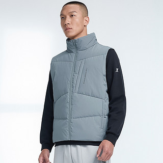 XTEP 特步 羽绒马甲男款2022冬季新品无袖背心羽绒服马甲保暖外套