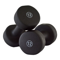 PROIRON 浸塑哑铃 PRO-ZY-JS12 黑色 5.4kg