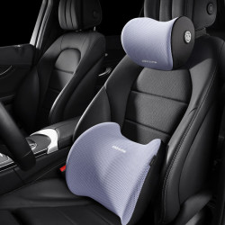 腾安达汽车头枕护颈枕一对黑色头枕