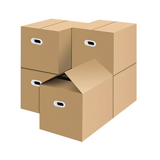 EDO 依帝欧 搬家纸箱子整理箱打包快递行李箱衣服收纳箱加厚整理纸箱5个装