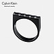  Calvin Klein Edge系列 PVD黑色戒指 KJ3CBR1001　