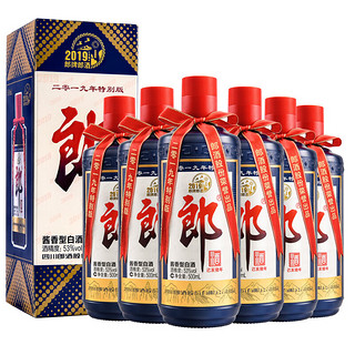 LANGJIU 郎酒 郎牌 己亥猪年特别版 53%vol 酱香型白酒 500ml*6瓶 整箱装