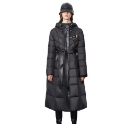 DKNY 唐可娜儿 Donna Karan 唐纳·卡兰 女士长款羽绒服 W1410JJ510A