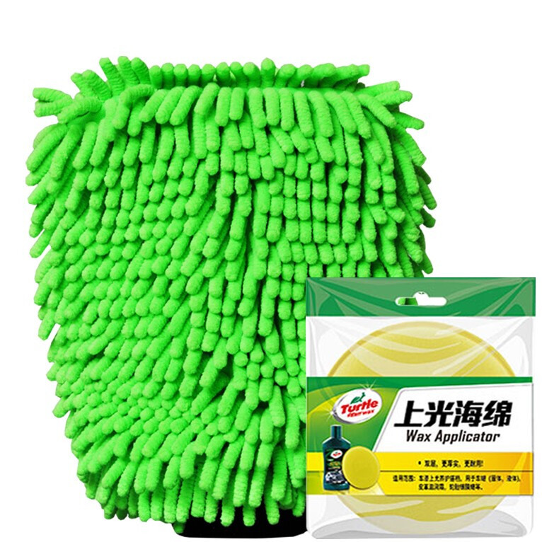 Turtle Wax 龟牌 TW-173 上光海绵+洗车手套