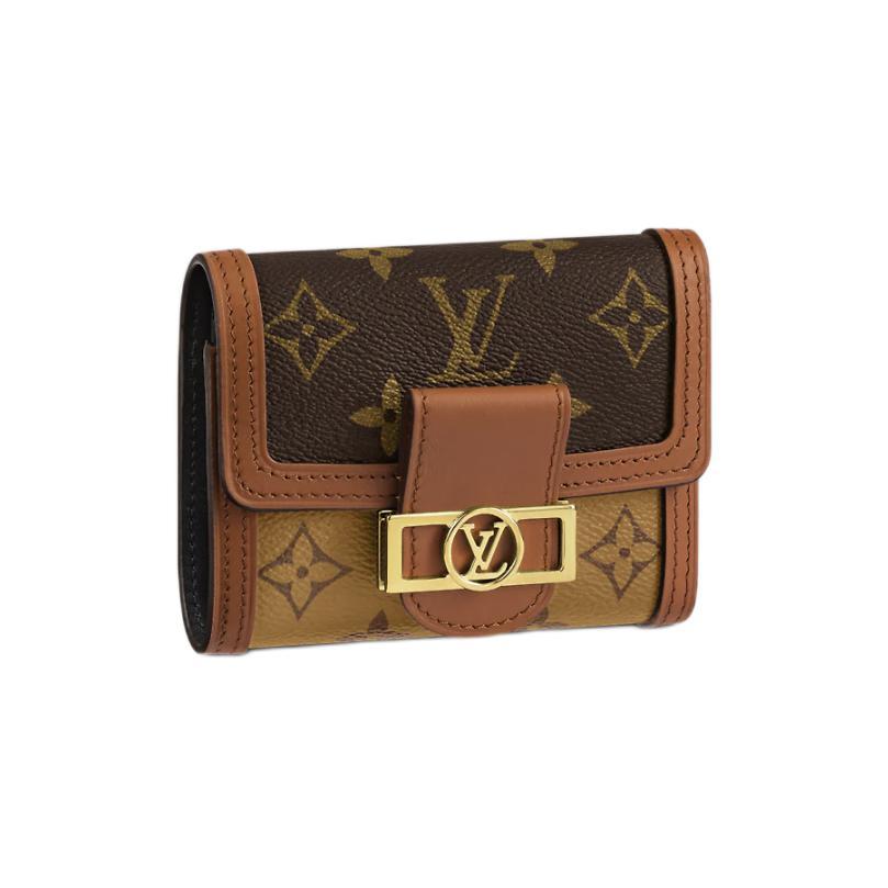 LOUIS VUITTON 路易威登 DAUPHINE系列 女士短款钱夹 M68725 棕色