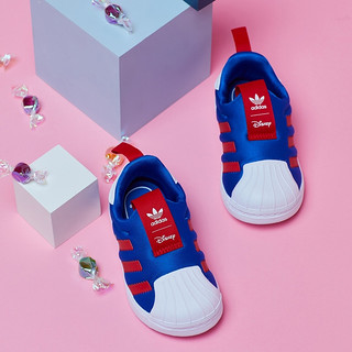 adidas阿迪达斯三叶草SUPERSTAR360迪士尼联名男婴童贝壳头运动鞋