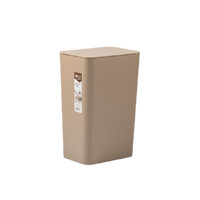 CHAHUA 茶花 204001 按压式垃圾桶 9.1L 咖啡色