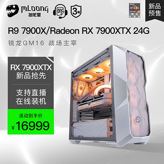 名龙堂（MLOONG） AMD锐龙R9 7950X/RTX4080组装电脑高配台式游戏主机DIY整机 标准版 R9 7900X+RX7900XTX 单主机