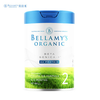 BELLAMY'S 贝拉米 白金版有机A2奶粉2段 6-12个月 800g/罐