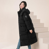 GOLDFARM 高梵 极寒系列羽绒服女90白鹅绒加厚防寒保暖过膝长款外套